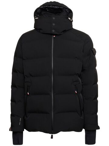 moncler grenoble montgetech nylon down ski jacket in black