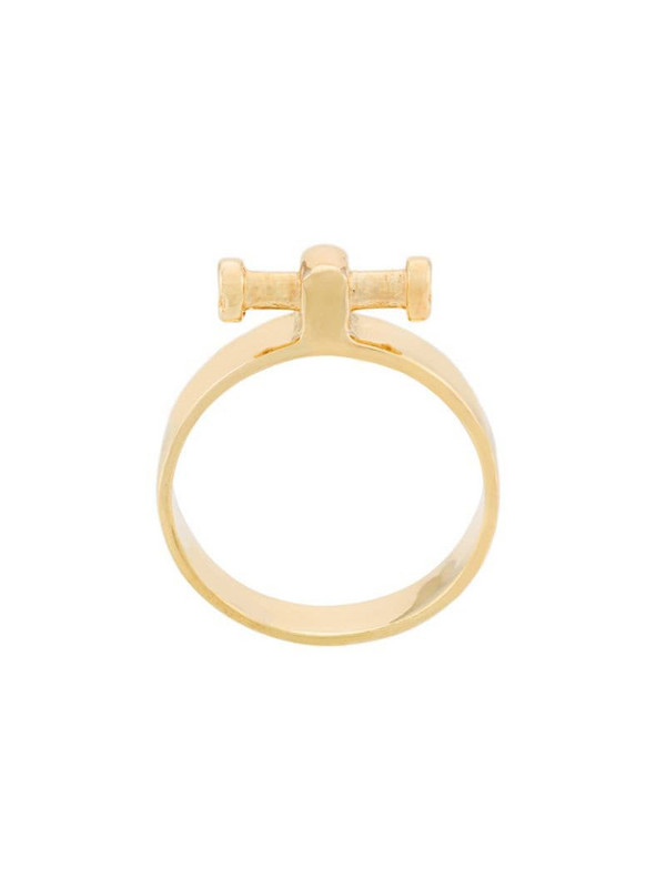 Annelise Michelson small Alpha ring in gold