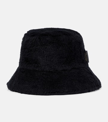 Max Mara Figura alpaca, wool, and silk bucket hat in black