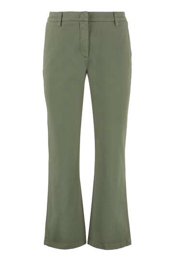 Department Five Jet Stretch Cotton Trousers in green