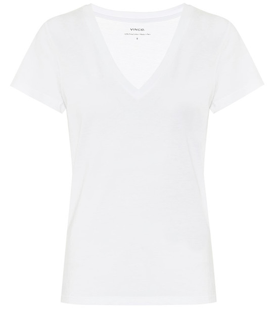 Vince Cotton-jersey T-shirt in white