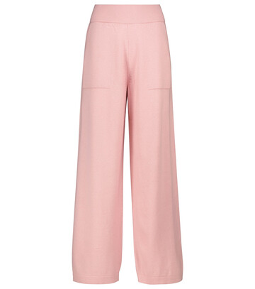 barrie cashmere elasticated pants in pink