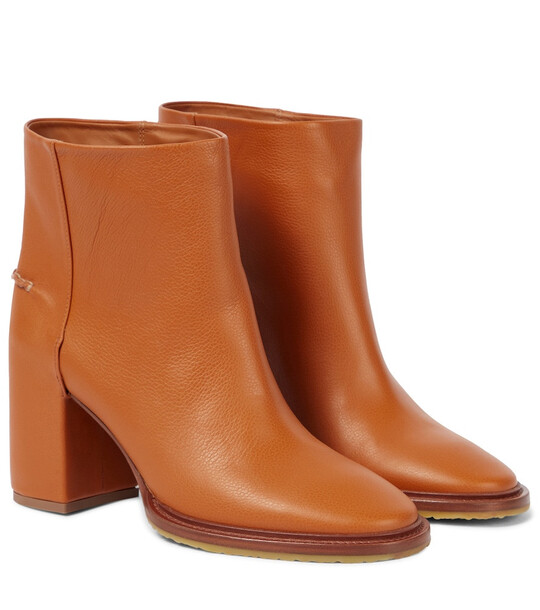 ChloÃ© Edith leather ankle boots in brown