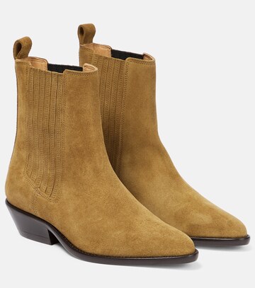 isabel marant delena suede ankle boots in beige
