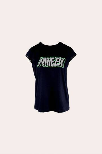 aniye by T-shirt Con Logo Nera 18518900336 in black