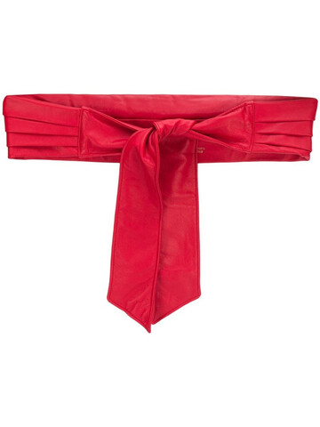 Philosophy Di Lorenzo Serafini tie wide belt in red