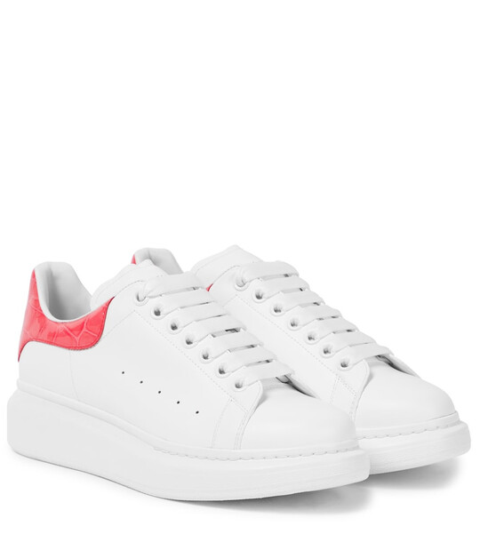 Alexander McQueen Leather sneakers in white