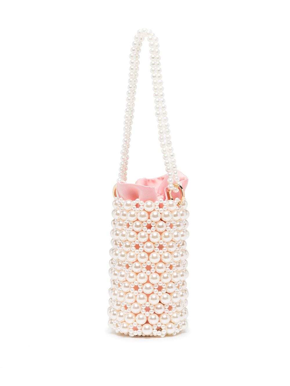 0711 Peony Leli pearl bucket bag - Pink