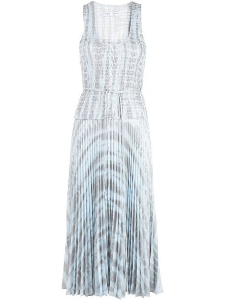 Proenza Schouler White Label pleated tie-dye dress in grey