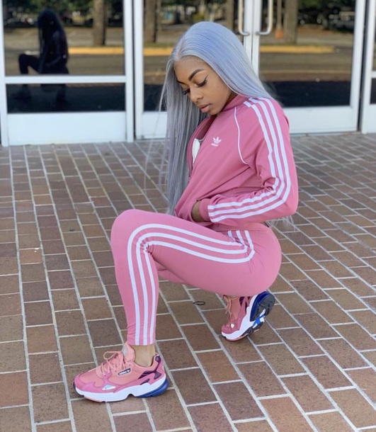 pink adidas tracksuit cheap online