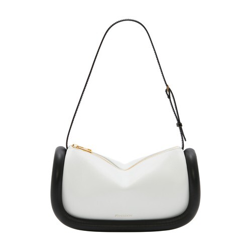 Jw Anderson Bumper-15 leather shoulder bag in black / white