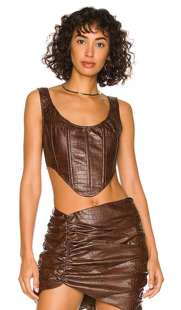 by.dyln by dyln lias corset in brown