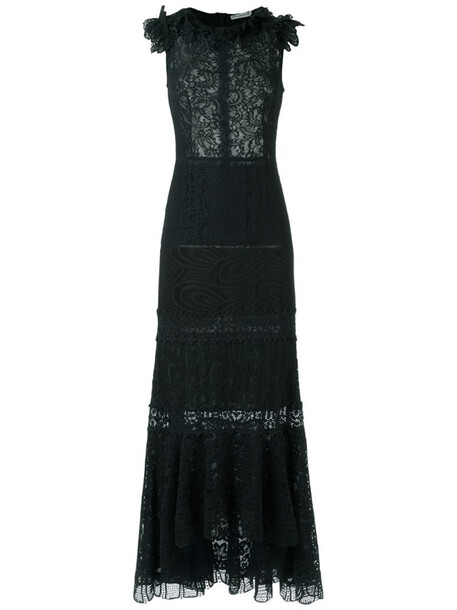 Martha Medeiros lace gown in black