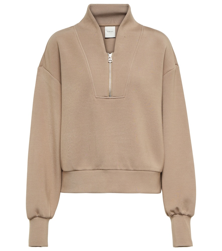 Varley Davidson half-zip sweatshirt in brown