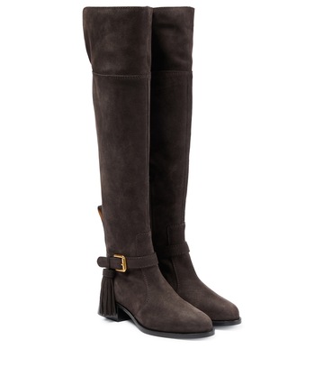 See By Chloé Lory suede over-the-knee boots in brown