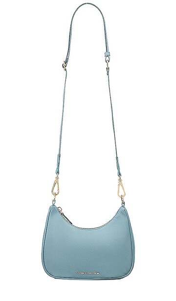 stoney clover lane curved crossbody in baby blue