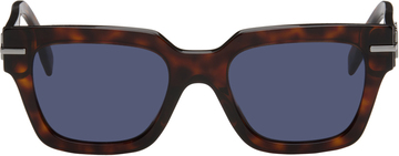 fendi tortoiseshell fendigraphy sunglasses in blue