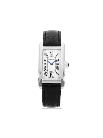 cartier 2000 pre-owned tank americaine 19mm - silver