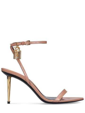 tom ford 85mm padlock leather sandals