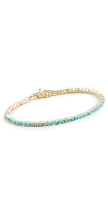 Adina's Jewels Colored Tennis Bracelet in turquoise