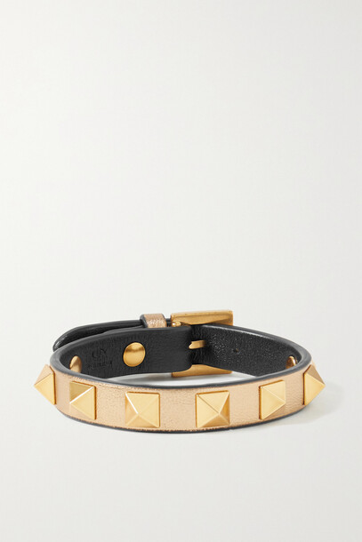 Valentino - Valentino Garavani The Rockstud Leather Bracelet - Unknown