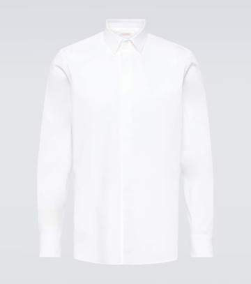 valentino cotton poplin shirt in white