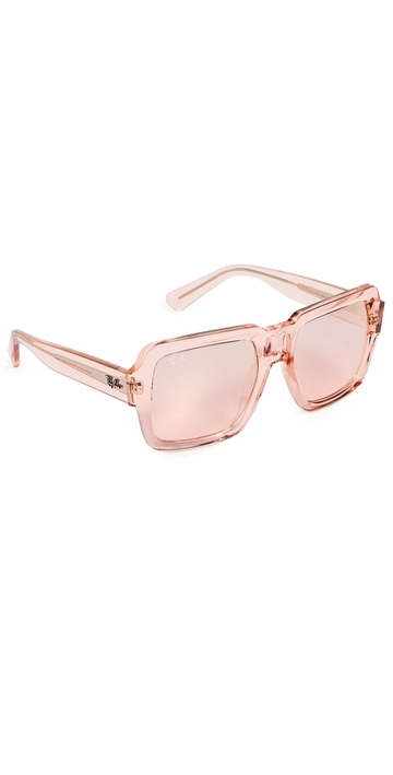 ray-ban rb4408 magellan sunglasses transparent pink one size