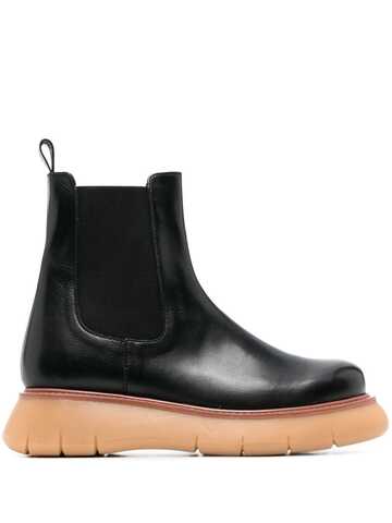 each x other chunky leather chelsea boots - black