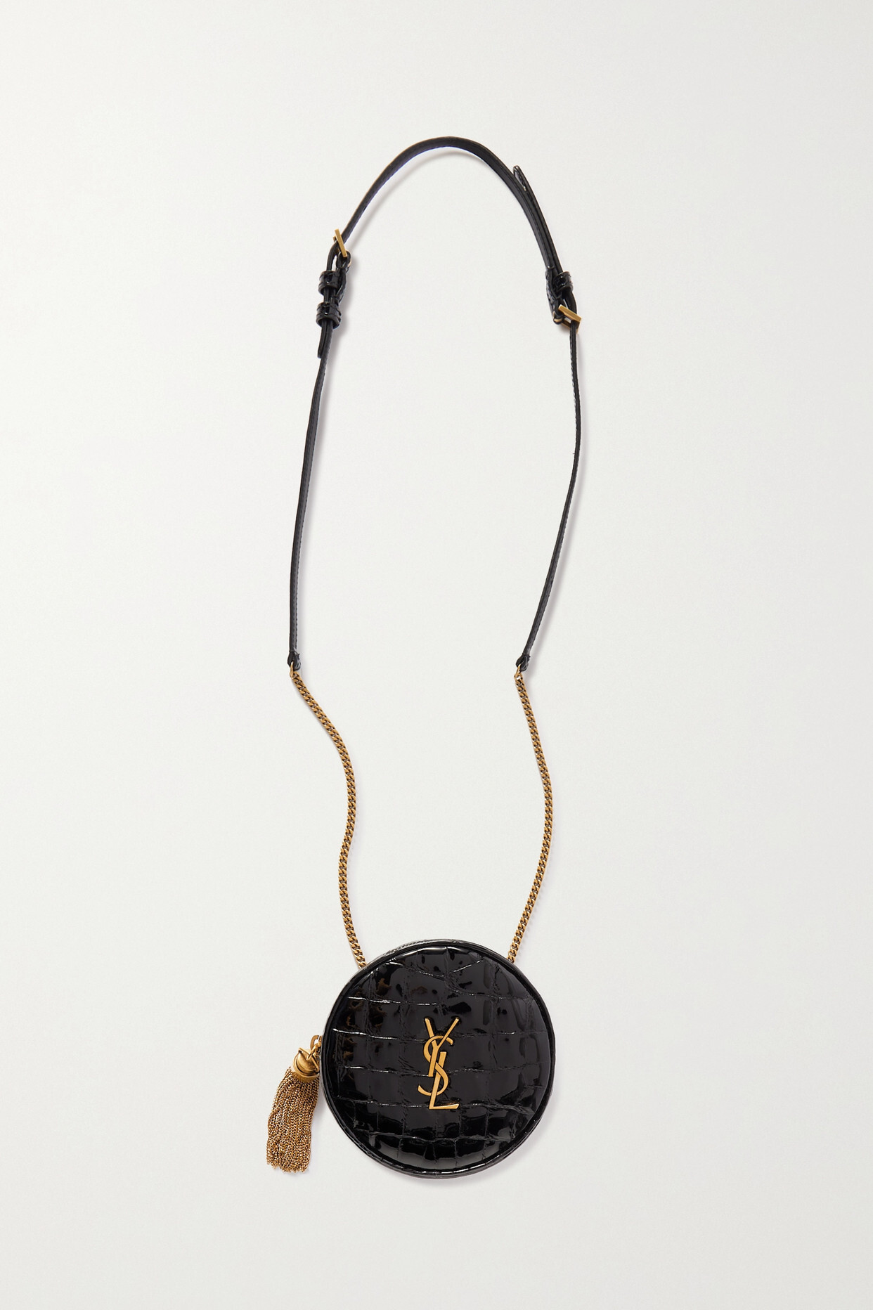 SAINT LAURENT - Marsupio Croc-effect Leather Belt Bag - Black