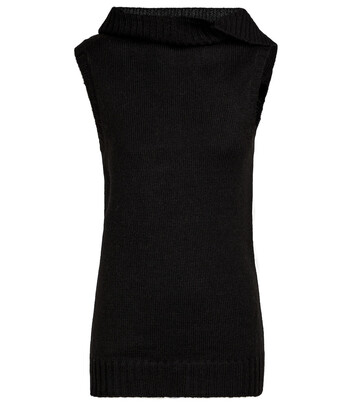 Ann Demeulemeester Alpaca, wool and cashmere sweater in black