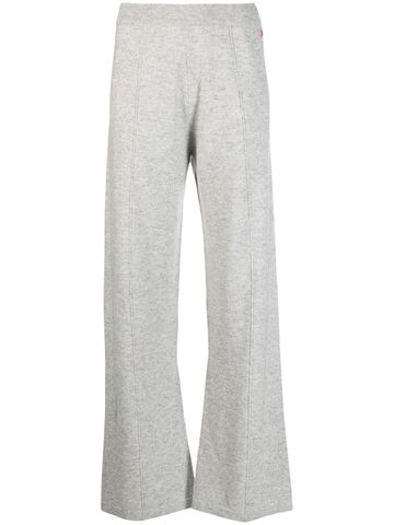 chinti and parker fine-knit wide leg trousers - grey