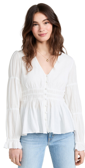 Faherty Colette Top in white