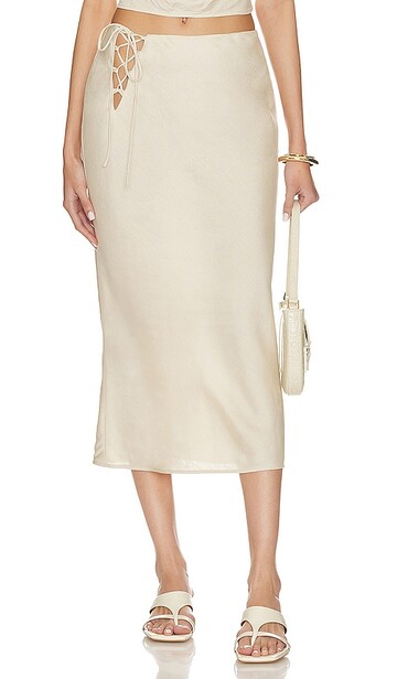 song of style noa skirt in beige