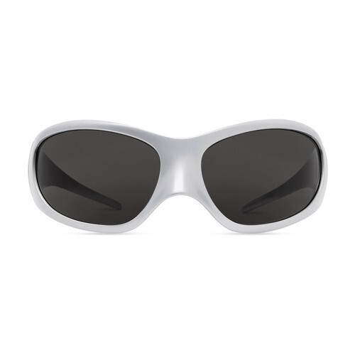 Balenciaga Skin Cat XXL sunglasses in silver