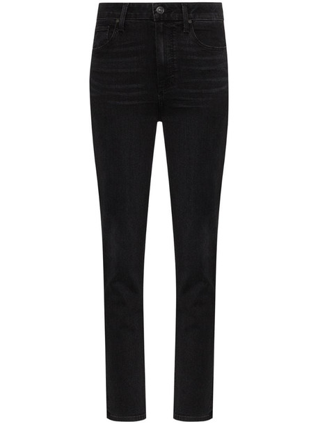 PAIGE Sarah high-rise slim leg jeans in black
