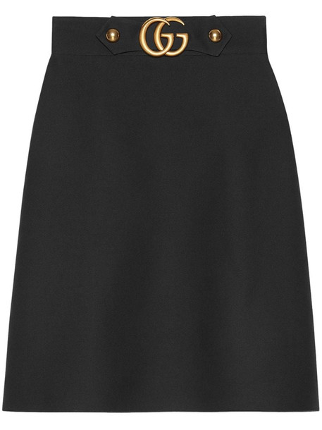 Gucci GG knee-length skirt in black