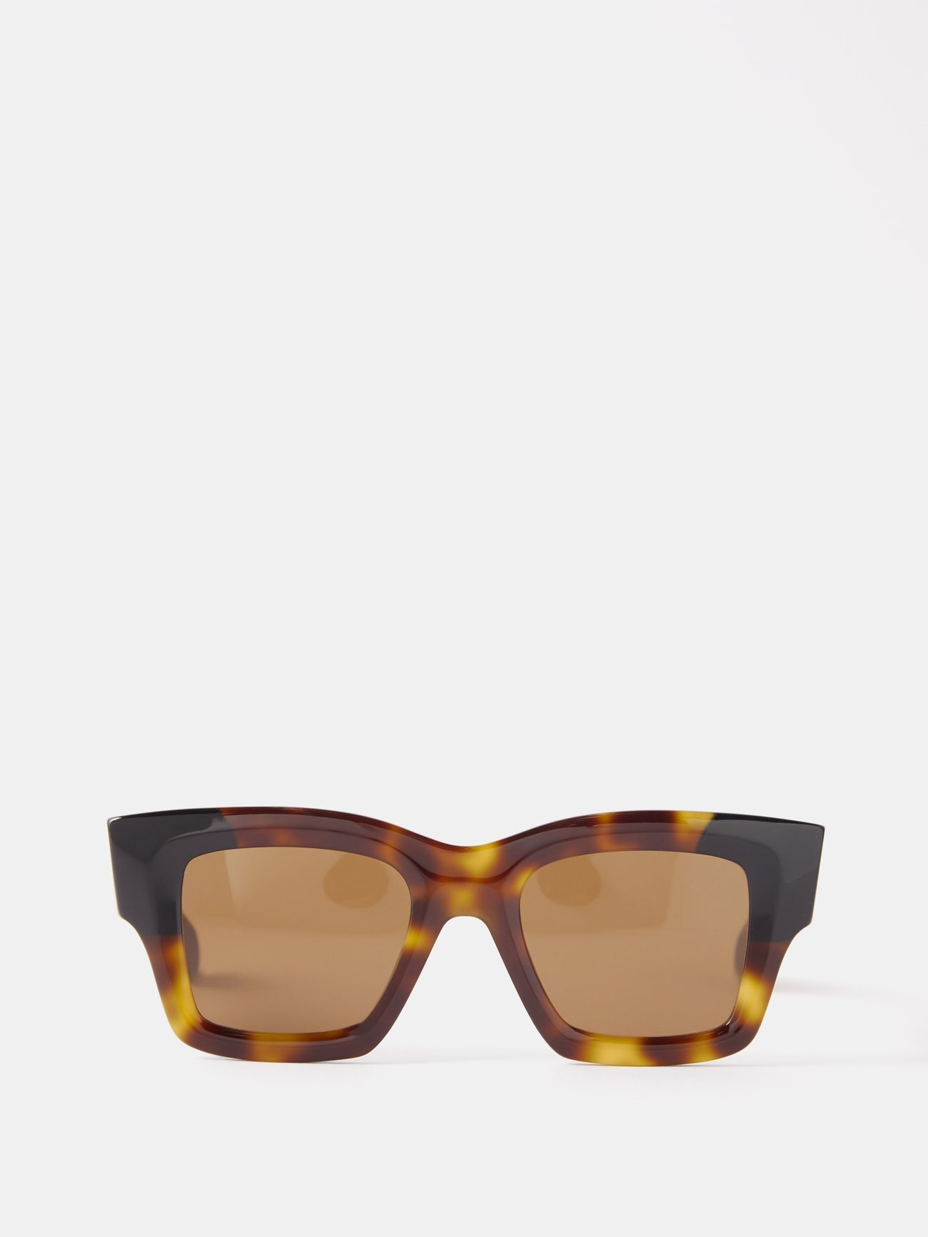 Jacquemus Eyewear - Les Lunettes Baci Square Acetate Sunglasses - Womens - Brown Multi
