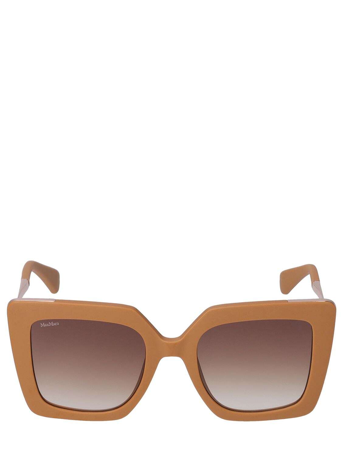 MAX MARA Design4 Butterfly Sunglasses in brown / pink