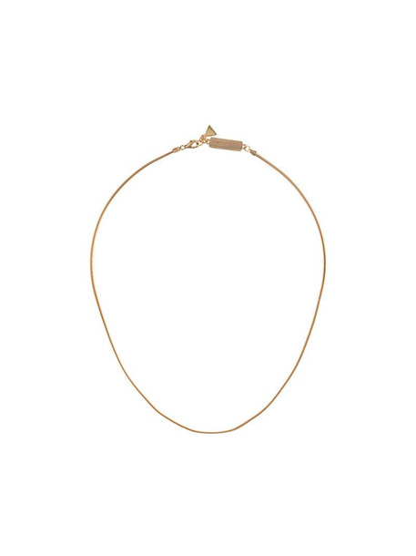 Coup De Coeur snake chain necklace in gold