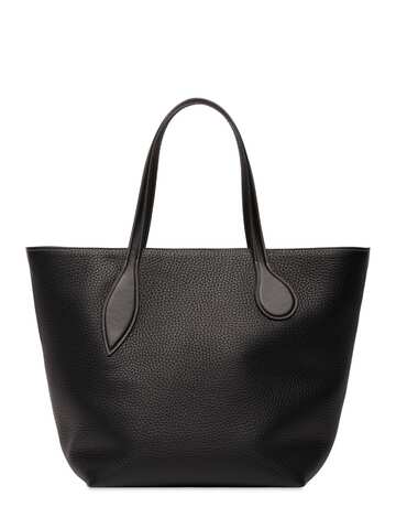 LITTLE LIFFNER Sprout Grained Leather Tote Bag in black