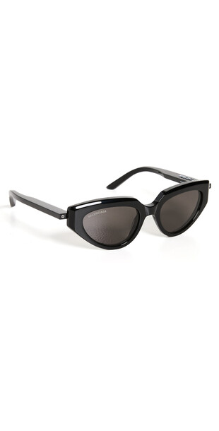 Balenciaga Reverse Cat Eye Sunglasses in black / grey