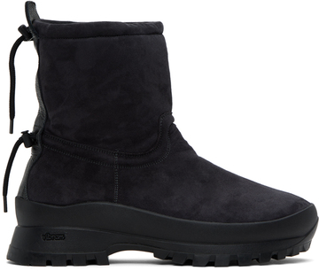 auralee black foot the coacher edition cord boots