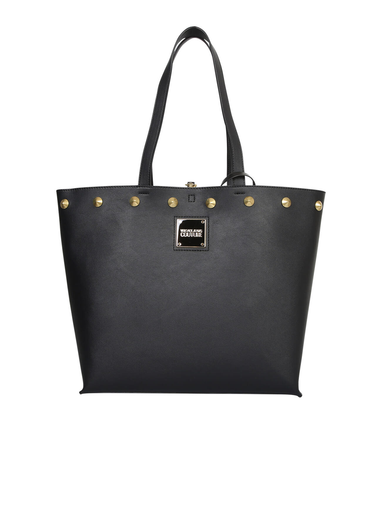 Versace Jeans Couture Studded Shopper Bag in black
