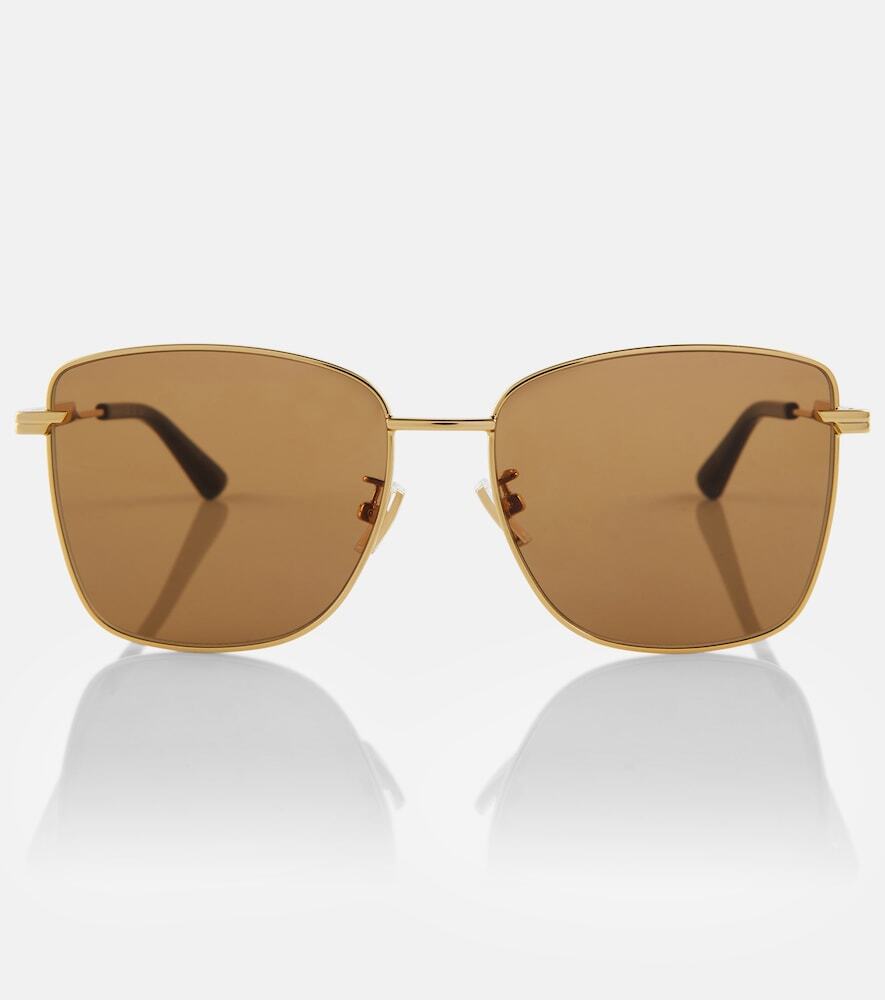 Bottega Veneta Square sunglasses in gold