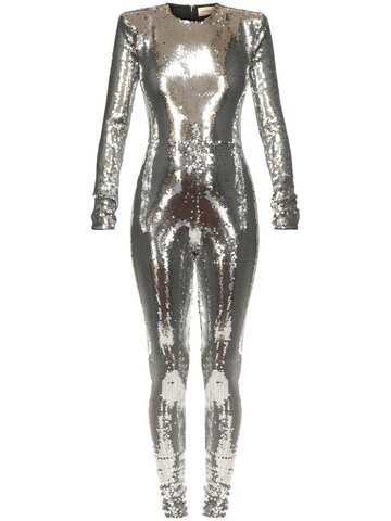 ALEXANDRE VAUTHIER Sequined Jumpsuit in silver