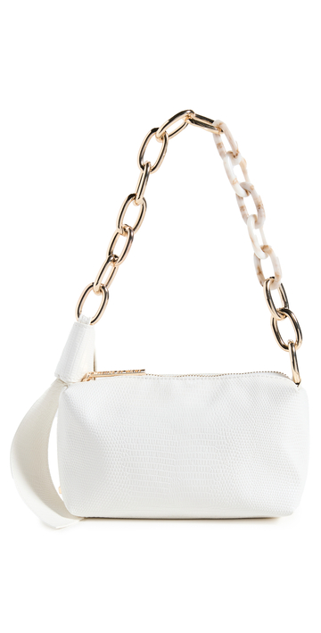 House of Want H.O.W. We Are Fabulous Shoulder Bag in white