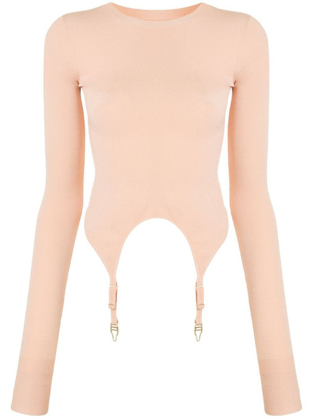 Dion Lee clasp-detail jumper in pink