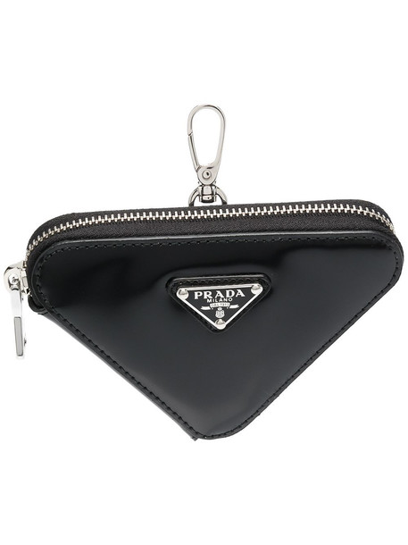 Prada triangle-shaped mini pouch - Black