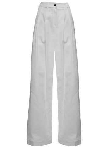 Jejia Kjejia Womans Katherine White Cotton Trousers