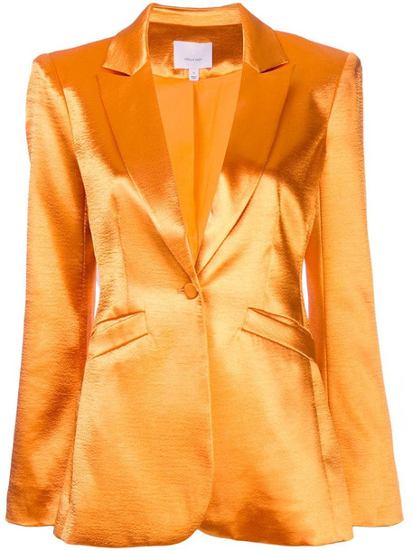 Cinq A Sept Colleen single-breasted blazer in orange